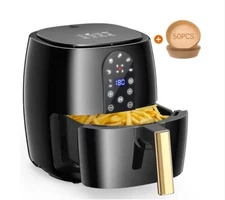 5.2QT Oilless Cooker: 5-in-1 Hot Air Fryer Oven with Digital LED Touch Screen