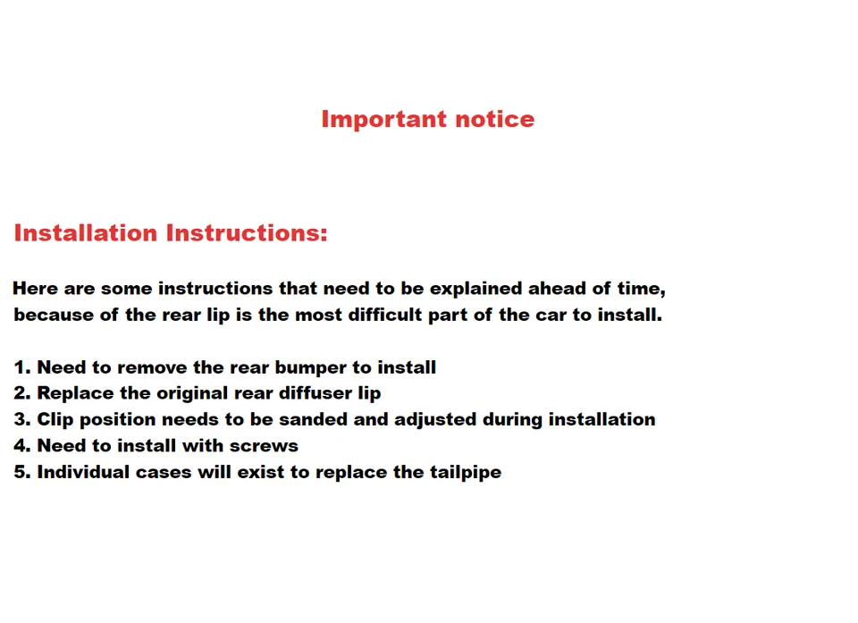 Real Carbon Fiber Rear Diffuser Bumper Lip Body Kit For Alfa Romeo Stelvio 17-21 - Image 2 of 4