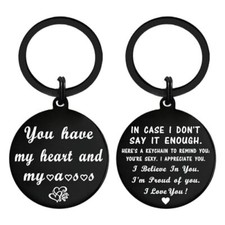Anniversary, Birthday Gifts for Boyfriend Husband Keychain - You Have My Heart