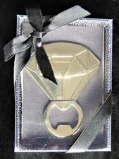 Unique Metal Bottle Opener Gold Diamond Design Handle Handheld Dei Direct #95921