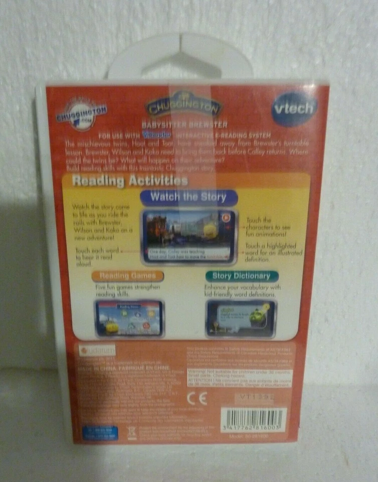 New Sealed V-tech V-reader E-reading System Chuggington Babysitter Brewster S-57 - Image 2 of 2