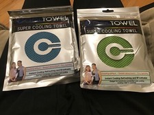 Cool Towel-Super Cooling Towels-lot of 2- Quick Drying Sweat Absorbent -NEW