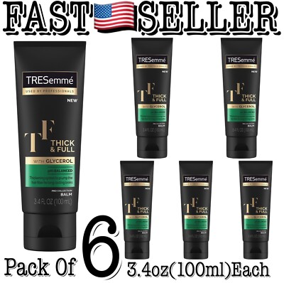 6-Pack TRESemme Pro Collection Thick & Full Balm w/ Glycerol pH Balanced 3.4oz