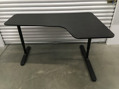BLACK IKEA BEKANT CORNER DESKS | eBay