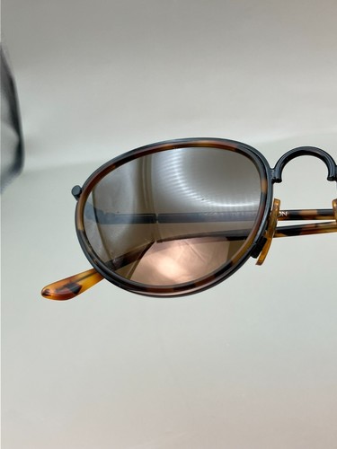 Mossho Sunglasses "De Niro" 003 Made in Italy Round Black Tortoise - Picture 14 of 15