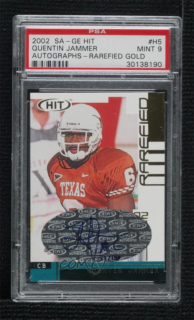Quentin Jammer SA-GE Hit Autographs #H5 Rarefied Gold