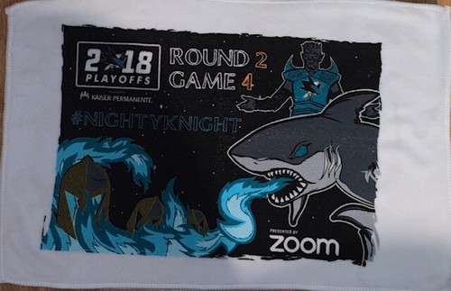 2018 Playoffs San Jose Sharks vs Vegas Golden Knights Rally Towel Round 2