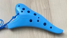 Focalink Osawa 12 Hole Soprano C Blue ABS Resin Ocarina - Great Gift!