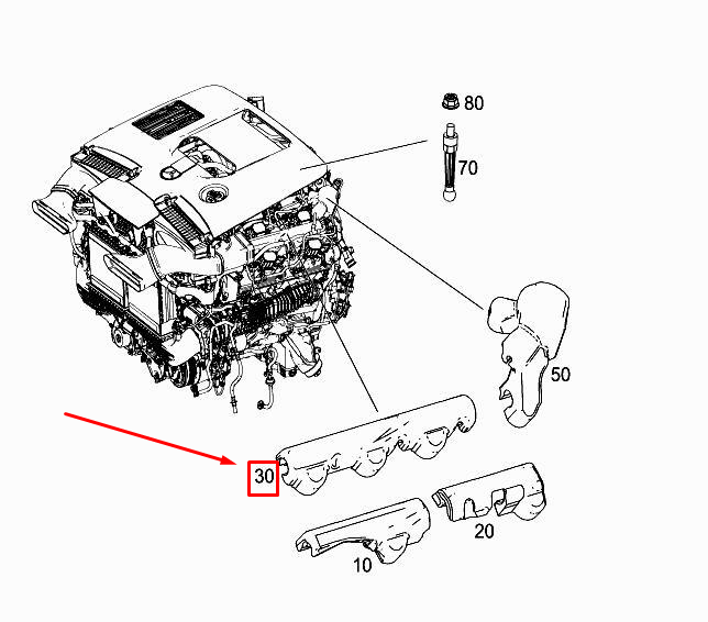 NOUVEAU RAMPE MOTEUR DROIT MERCEDES-BENZ E W213 SINONING A1772260500 ORIGINAL