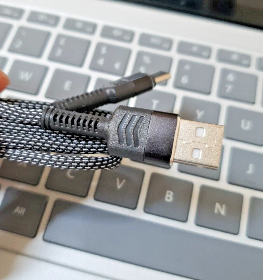 Pack of 2 USB C Fast Charger Type C Charging USB BRAIDED Cable 60W [X2 USB-C] - Image 3 of 4