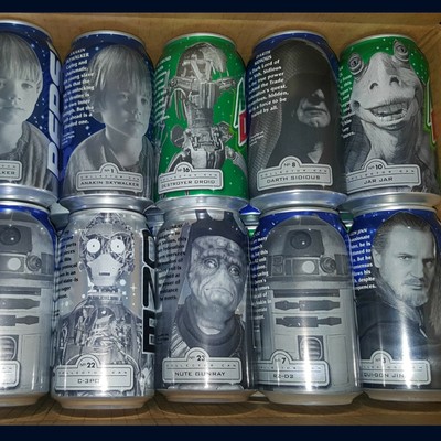 phantom menace pepsi cans