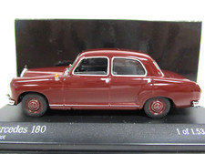PAUL'S MODEL ART / MINICHAMPS - 1953-1957 MERCEDES-BENZ 180 (MAROON) - 1/43
