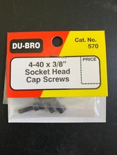 DU-BRO 4-40x3/8in SHCS Socket Head Cap Screws 4 DUB570 - FREE SHIPPING