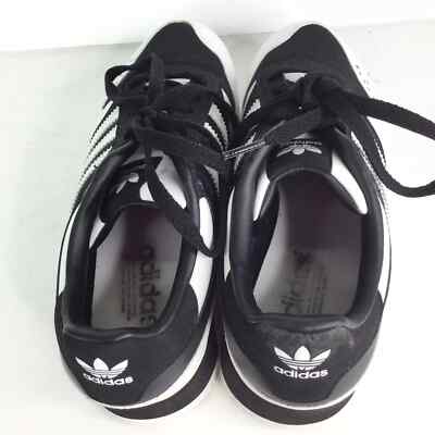 Adidas ZXZ123 Boy's Running Shoes Black & White Leather Size 6.5