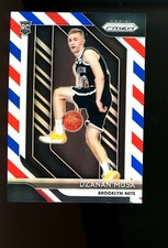 2018 Panini Prizm RED WHITE & BLUE #198 Dzanan Musa Nets RC Rookie Card