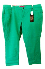 Pure Energy Stretch Denim Crop  Boyfriend Jeans-22, tahitian teal NWT