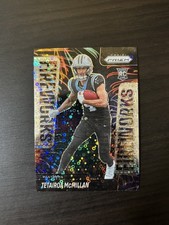 Tetairoa McMillan 2025 Prizm No Huddle Rookie Fireworks Disco #21 RC Panthers SP