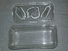 VTG Federal Glass Refrigerator Ribbed Dish With Lid - Never Used