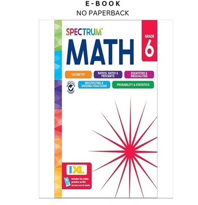 Spectrum 6th Grade Math Workbook, Activit, Spectrum 2024