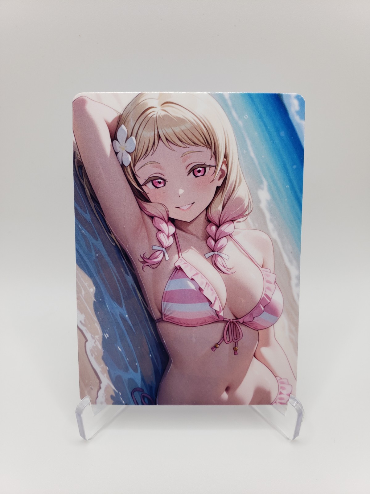 Full Art Anime Trading Card Glossy Art DIY Otaku Waifu ACEO