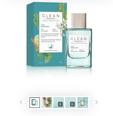 Clean Beauty Emerald Oasis Eau De Parfum, 3.4fl Oz, FACTORY SEALED 