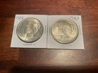 Peace Silver Dollars Lot of Two (2) 1922 1923
