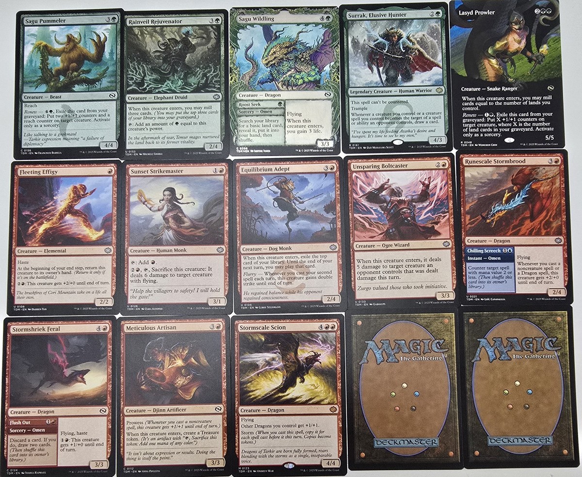 MTG Eshki Dragonclaw Commander Deck – Temur Dragon Tribal – HUGE
