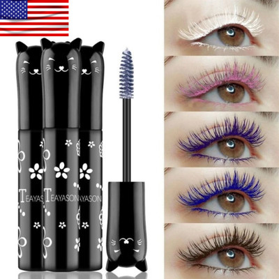 6 Colors Mascara Set, Rainbow Colorful Mascara for Thicking Charming Lashes-Look