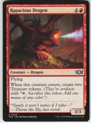 RAPACIOUS DRAGON 229 UC NEAR MINT