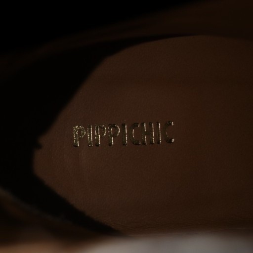 PIPPICHIC Boots Short Chunky Heel Python Pattern … - image 6