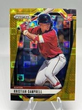 KRISTIAN CAMPBELL 2025 Prizm Baseball Gold Pandora 2/4 SSP Card #1 Red Sox