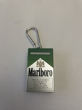 New Marlboro keyring ash tray green silver metal