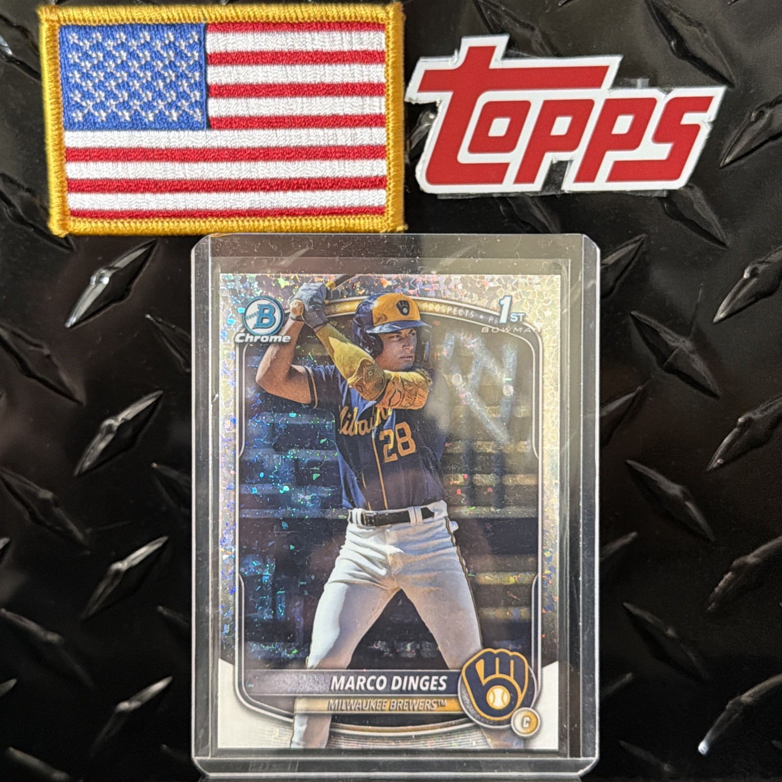 2025 Bowman Chrome Marco Dinges Mini Diamonds Refractor 1st #BCP-183