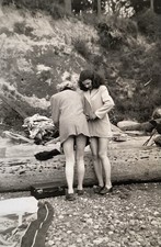 Vintage 1940?s PHOTO LOT 4 Two Lovely Young Leggy Ladies At Beach