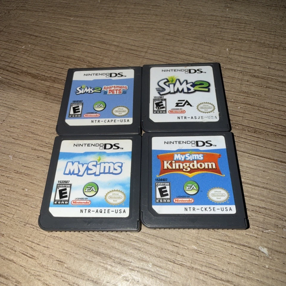 Lot of 4 Sims DS Games My Sims & My Sims Kingdom, Sims 2 & Apartment Pets - Image 2 of 3