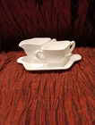Vtg 3 Pc SET Tiara by Indiana Glass Cream Sugar/tray Milk Glass Sandwich Pattern