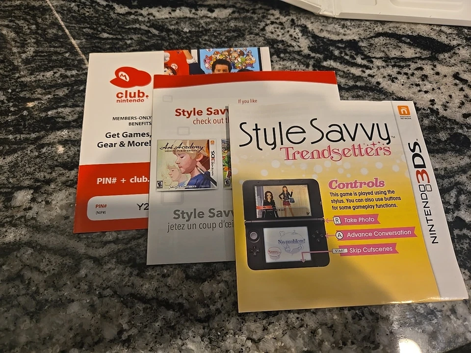Style Savvy: Trendsetters (Nintendo 3DS, 2012) Authentic Complete CIB Tested - Image 4 of 4