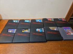NES Games LOT ( 10 Titles Duck Hunt, Dr. Mario, Dragon Warrior)