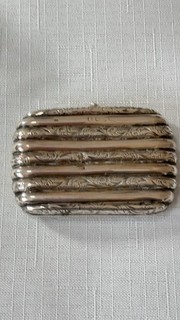 Antique Victorian Silver Engraved Clip Coin Purse Birmingham 1852? 30.78g