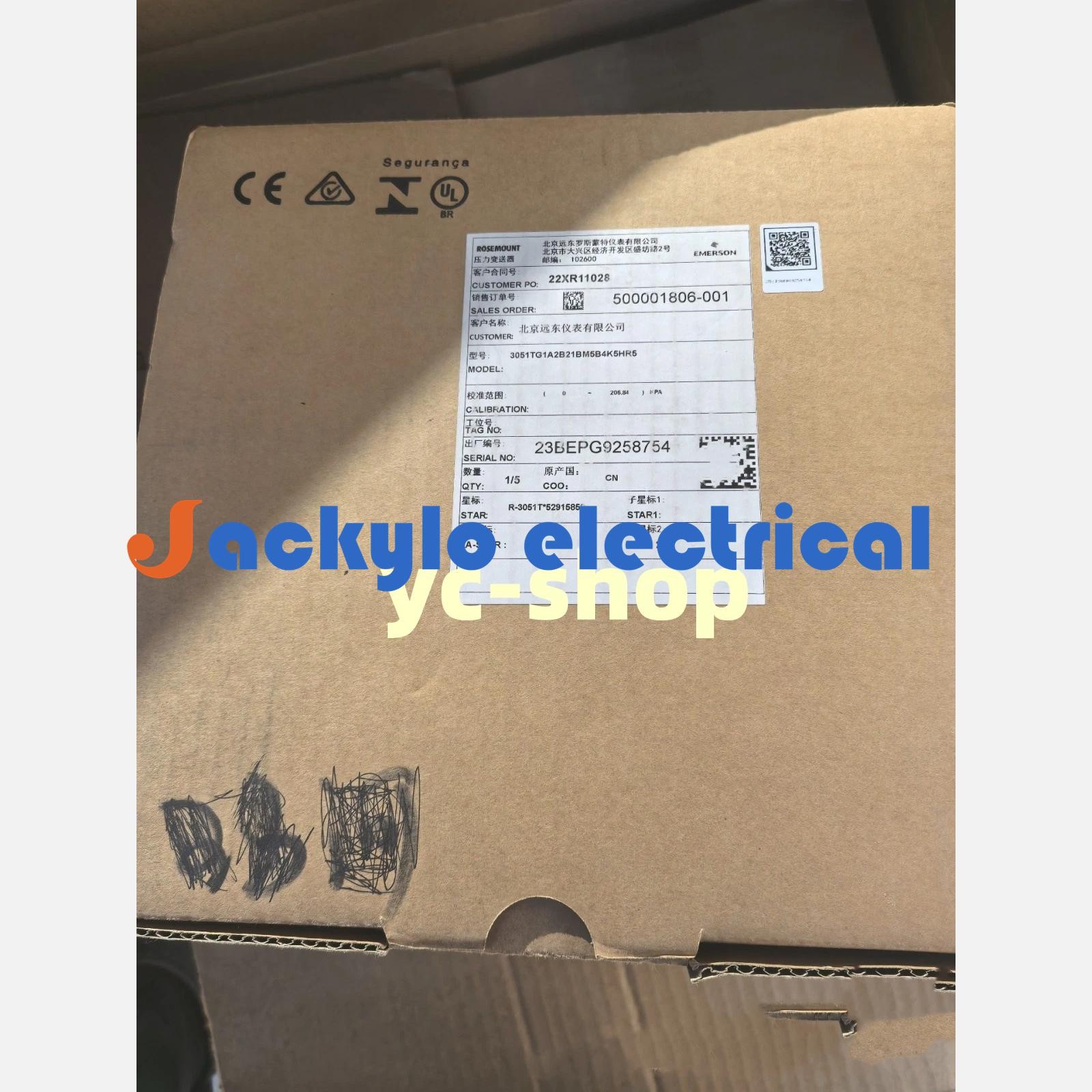 New ROSEMOUNT 3051TG1A2B21BM5B4K5HR5 Pressure transmitter Fast shipping via