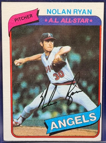 1980 Topps Nolan Ryan #580 California Angels Houston Astros Legend Good - VG
