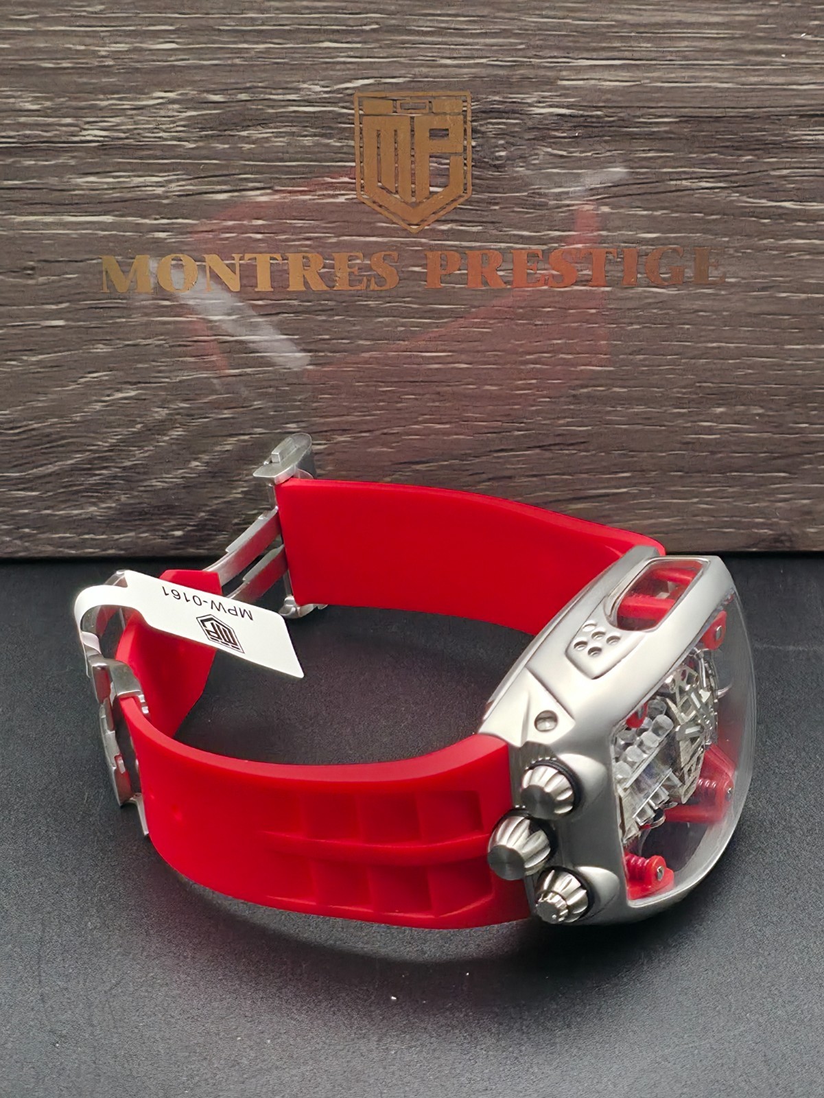 Invicta Engine Automatic 44mm Montres Prestige Red Silicone Band Men's ...