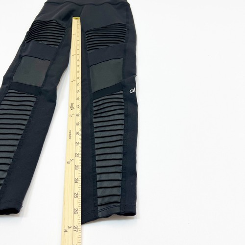 Alo Yoga Moto Leggings Black Women's Small - Picture 12 of 12