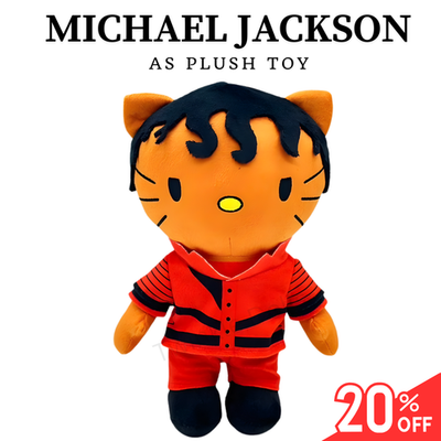 Hello Kitty As MICHAEL JACKSON Plush Cute Doll Stuffed MJ Figure