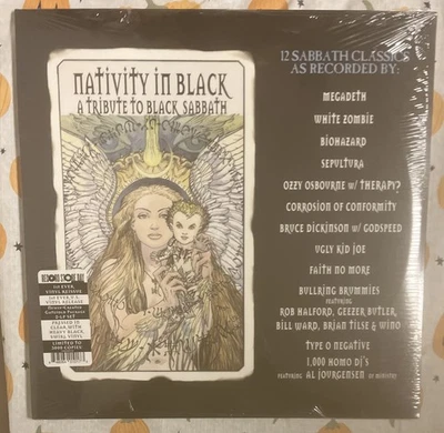 NATIVITY IN BLACK A TRIBUTE TO BLACK SABBATH RSD 2020 BLACK SWIRL VINYL 2LP NEW - Image 1 of 3