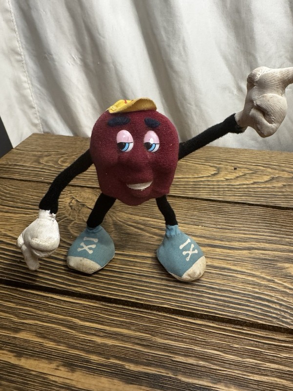 1988 Applause Hardee’s California Raisins Plush Conga Dancer Poseable