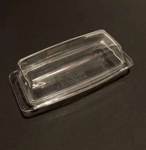 Pyrex 72-B Vintage Clear Glass Butter Dish No Chips