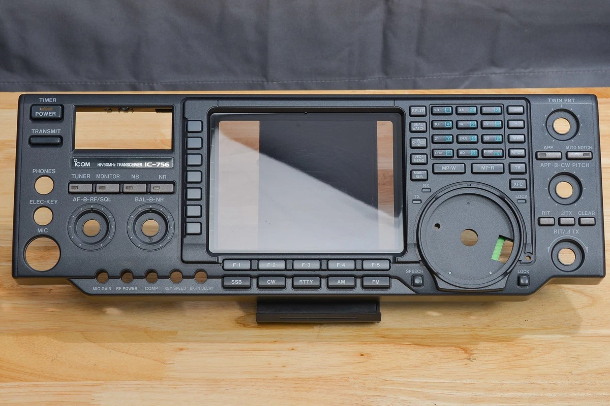 ICOM IC-756 PARTS - COSMETIC FRONT PANEL w/KEYPAD & BUTTONS | eBay
