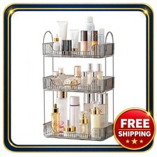 3 Tier Bathroom Organizer Countertop Makeup Tray Skincare Storage