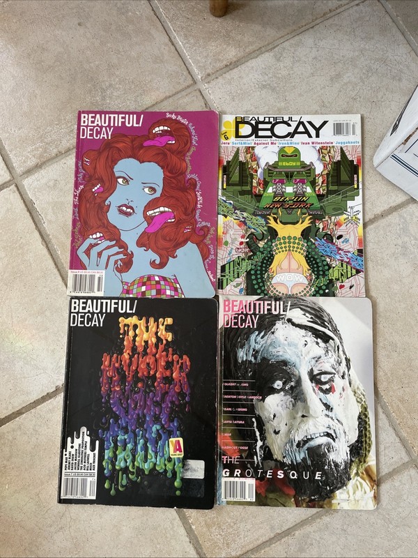 4 Art Magazine Lot: BeautifulDecay Issues